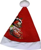 Kerstmuts Cars - Rood - Polyester - l 28 x h 35 cm - kerst muts - kids - Nieuw & Oud - Christmas - Holiday