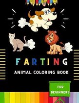 Farting animal coloring book for beginners