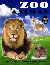 zoo animal coloring books for kids ages 4-8