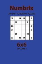 Numbrix - 200 Easy to Normal Puzzles 6x6 (Volume 3)