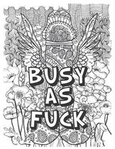 Busy as Fuck: Cock Coloring Book
