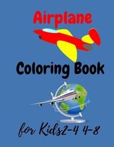 Airplane Coloring Book For Kids Ages 2-4 4-8