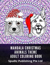 Mandala Christmas Animals Theme Adult Coloring Book