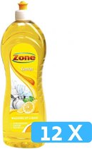 Zone - Afwasmiddel citroen - Fles 12 x 1 liter