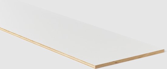 Renolijn B.V. - Traprenovatie stootbord - Laminaat - Wit overschilderbaar - 130 x 20 cm