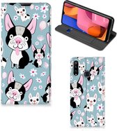 Telefoon Hoesje Cadeau voor Kleinzoon Geschikt voor Samsung Galaxy A20s Flipcover Hondjes