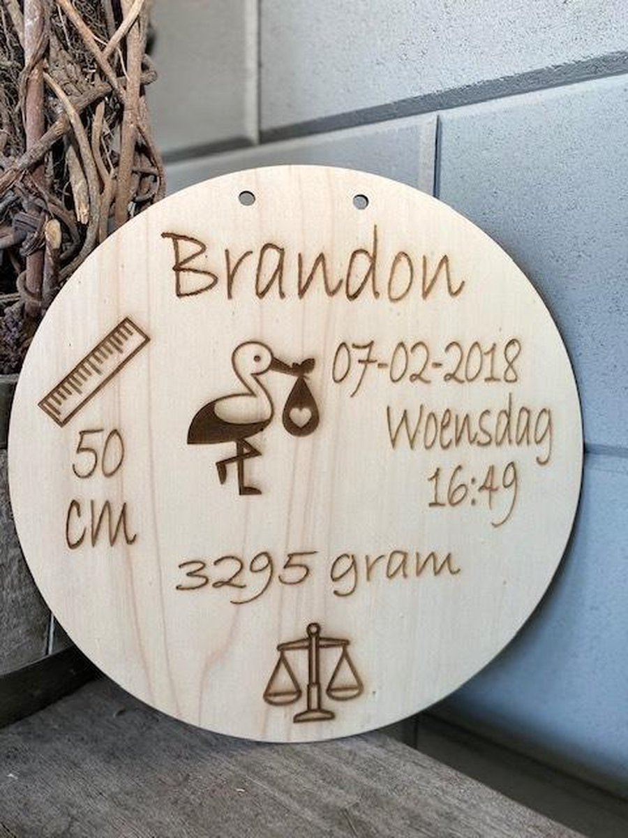 Goedkoopste Geboortecirkel / baby geboren / kraamcadeau / gepersonaliseerd