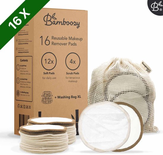 Bol Com Bamboozy 16 Herbruikbare Wattenschijfjes 12x Dagelijks 4x Scrub