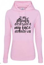 Hoodie if my mouth rose mt. M
