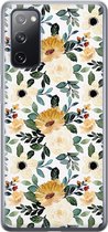 Samsung Galaxy S20 FE hoesje siliconen - Lovely flowers - Soft Case Telefoonhoesje - Bloemen - Geel