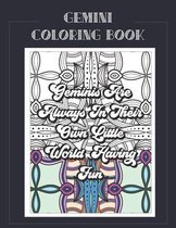 Zodiac Coloring Books- Gemini Coloring Book