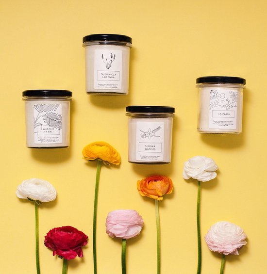 Hagi | La Playa | Bougie de soja naturel | Bougie parfumée | Végétalien | Huile essentielle