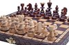 Afbeelding van het spelletje Chess the Game - Handgemaakt klein houten schaakspel - Mooie, unieke details - Reisformaat!