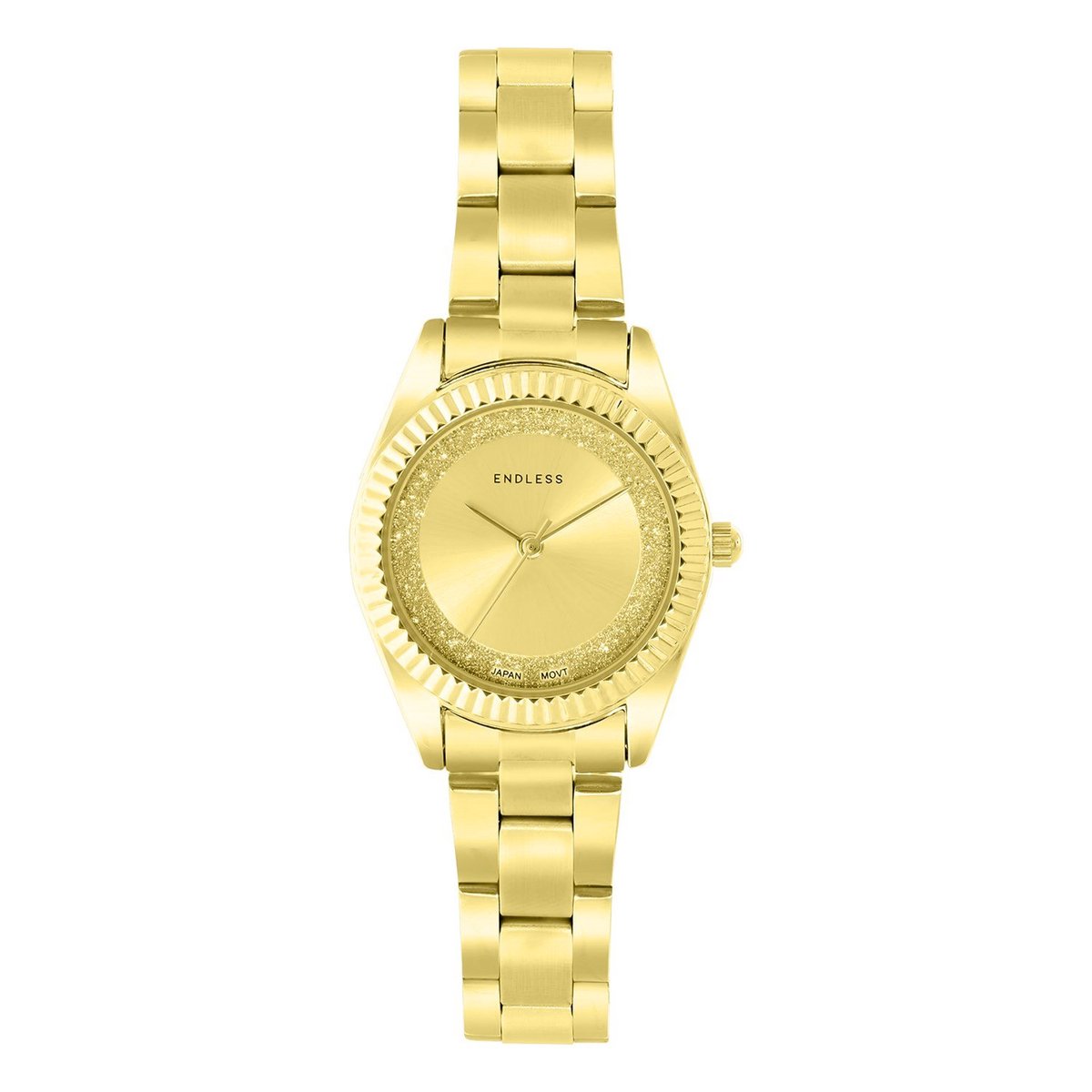 Lucardi Dames Regal dames horloge goudkleurig alloy band - Horloge - Staal - Goud - 28 mm