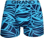 Heren boxershorts katoen met bamboe 3 pack Grandman gestreept blauw  L