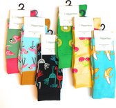 Hipperboo® - 6 paar - One Size (38-44) - Flamingo/Fruit