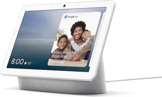 Google Nest Hub Max | Smart Speaker met scherm | Chalk | EU