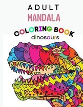Adult mandala dinosaurs coloring book
