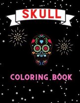 Skull coloring book