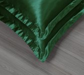 Beauty Silk Satijnen Kussenslopen Set van 2 stuks 60 x 70 cm Groen - Glans Satijn