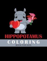 Hippopotamus coloring book for kids