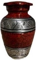 Mini urn Brass Red Silver