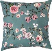 Hoyz | Sunset Garden Mint Kussen | 60 X 60 | Sierkussen Voor Woonkamer Of Slaapkamer