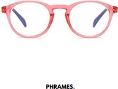 PHRAMES® - Damon Sundown Pink – Beeldschermbril – Computerbril - Blauw Licht Filter Bril - Blauw Licht Bril – Gamebril – Kids - UV400 - Voorkomt Hoofdpijn en Vermoeidheid