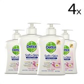 Dettol Handzeep - Extra Care Gevoelige en Normale Huid Lotus & Kamille 250ml x4