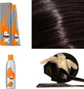 XP100 haarverf pakket kleur 4.77  Middenbruin & Bruin intensief (1x 100ML) met 3% waterstof ( 1x 250ML) incl verfbakje, kwast, maatbeker, puntkam en handschoenen