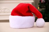 3 stuks Hoogwaardige Dikker Kwaliteit Fluweel Kerstmuts - 50cm * 31cm - Rood pluche voor volwassenen - Rode Kerstmuts