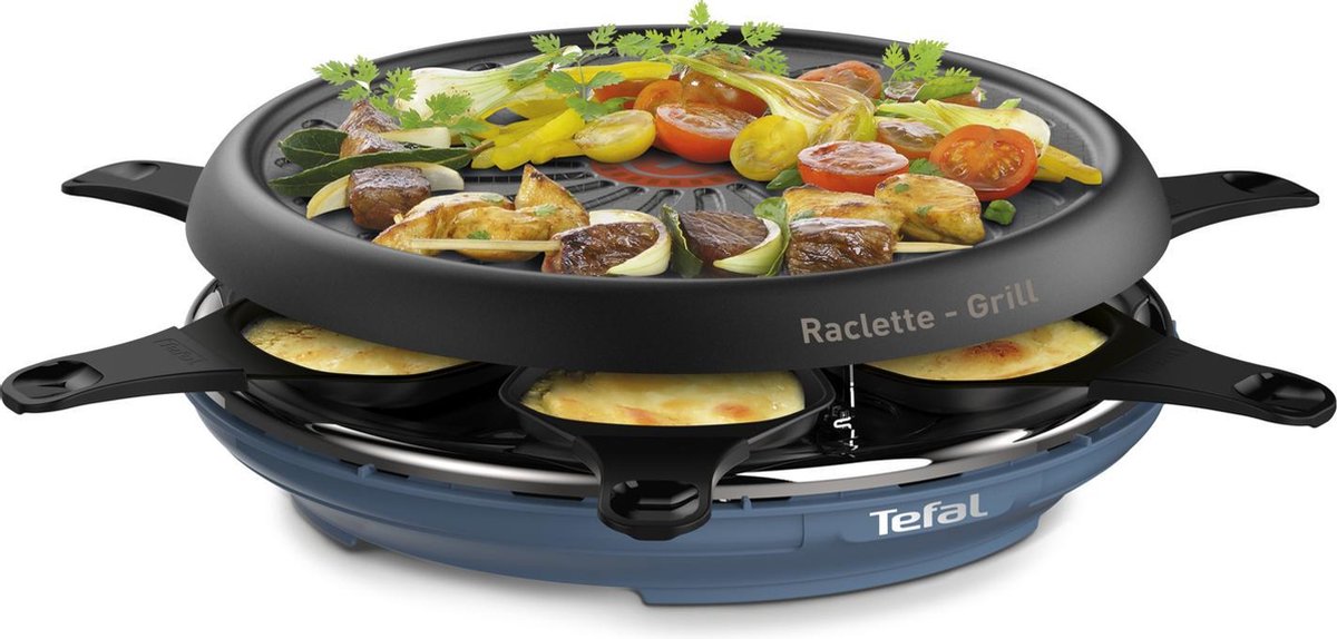 Tefal Appareil à raclette 6 personnes 850w + grill - RE12A810