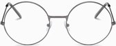 Oculaire | Fredericia| Titanium| veraf-bril | -2,00 | Rond |Hipsterbril | Inclusief brillenkoker en  microvezel doek | Geen Leesbril |