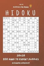 Puzzles for Brain - Hidoku 200 Hard to Expert Puzzles 16x16 vol.14