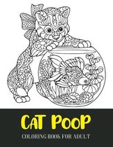 Cat poop coloring book for adult