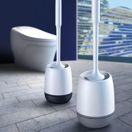 Siliconen toiletborstel set | Wc borstel |Lange steel borstel | Sneldrogend  |... | bol.com