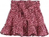 Vinrose Leopard pattern pink rokje - maat 98/104