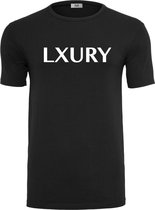 LXURY Élance Heren - Merk T-Shirt - Zwart - Maat S