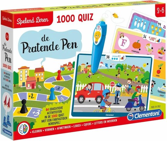 Clementoni Spelend Leren 1000 Quiz de Pratende Pen | Games | bol.com