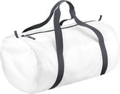 BagBase Packaway Barrel Bag / Duffle Sac de voyage résistant à l'eau (32 litres) (Lot de 2) (Wit)