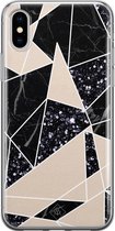 iPhone XS Max hoesje siliconen - Abstract painted | Apple iPhone Xs Max case | TPU backcover transparant