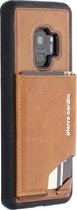 Bruin hoesje van Pierre Cardin - Backcover - Stijlvol - Leer - voor Galaxy S9 - Luxe cover