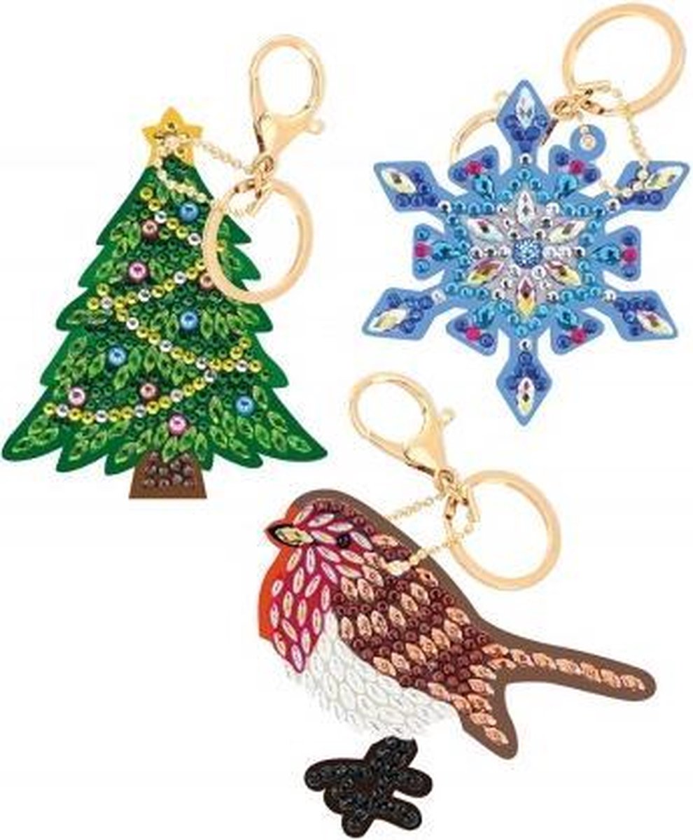 Crystal Art Sleutelhanger Kit | Festive Joy- CAKC-A4