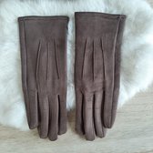 Yoonz - handschoenen met stiksel - touchscreen handschoenen - one size - licht bruin
