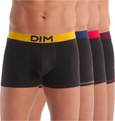 Dim Mix and Colors Boxershort - Onderbroeken - Boxer - Katoen - Heren - 4 Stuks - Maat XL - Zwart