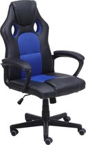 Alora Gaming Stoel LB-Racestoel blauw - Bureaustoel - Gaming Chair - Gamingstoel - Game Stoel - Game Chair - Kunstleer - Verstelbaar in hoogte - Gamestoel