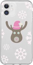 Hoesjes Atelier Kerst Collectie Transparant Rendier Dasher voor IPhone 12&12Pro