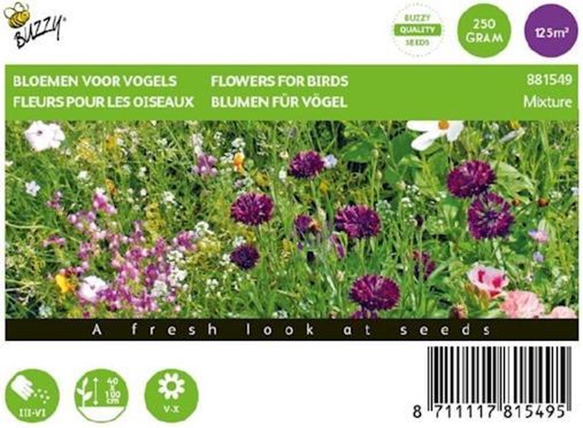 Bloemenmengsel voor vogels 250g