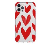 Hoesjes Atelier Transparant Hartjes Hoesje voor IPhone 12Pro Max