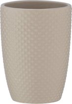 Wenko Badkamerbeker Punto Sand 8 X 11 Cm Keramiek Beige